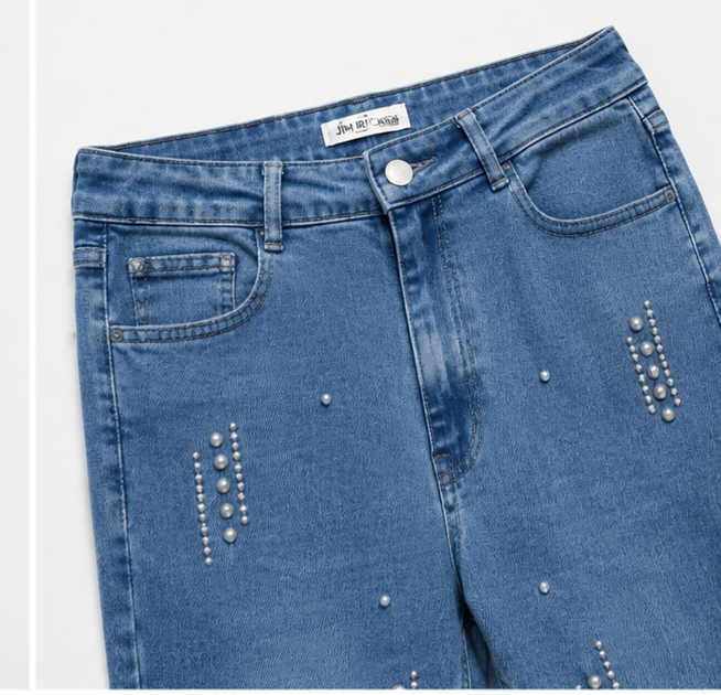 MIGZORn Pearl Drip Flare Jeans