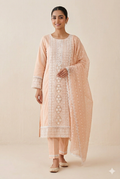 Blush Grace Embroidered Suit Set