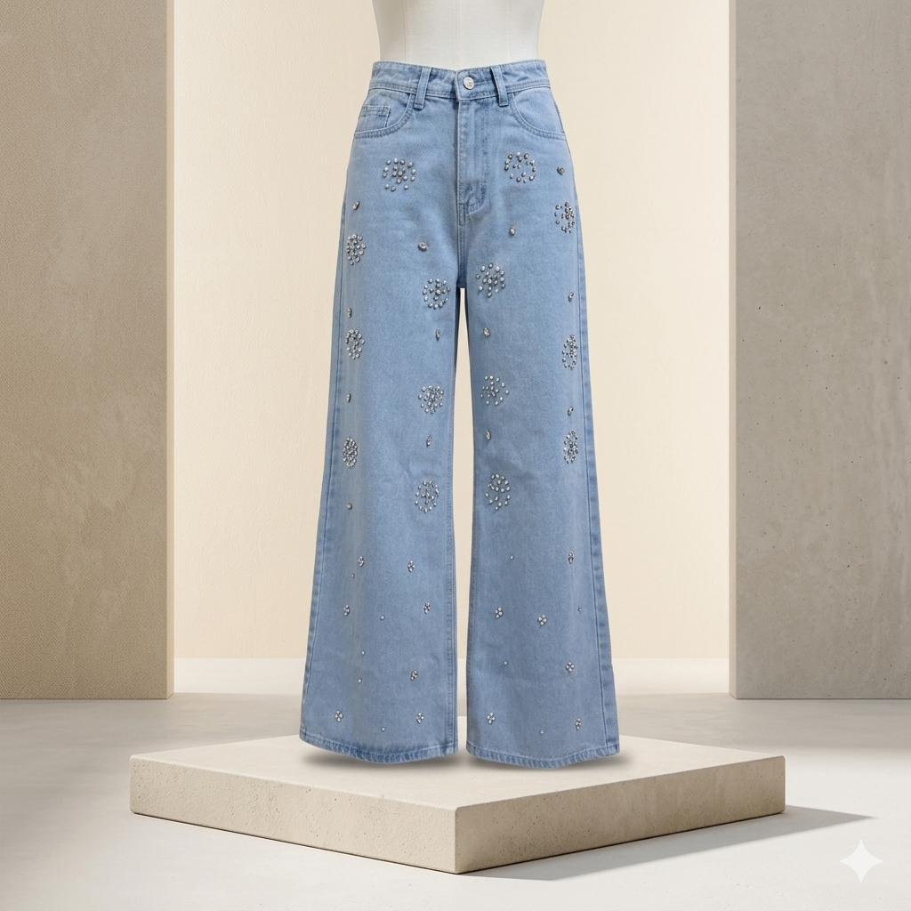 MIGZORn Crystal Meadow Wide-Leg Jeans