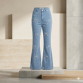 MIGZORn Pearl Bow Bootcut Jeans