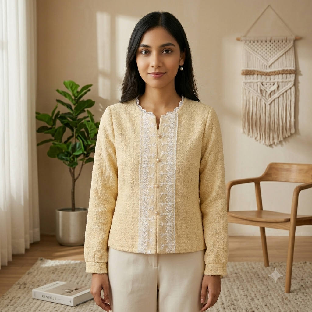 Ethnic Lace Charm Tops