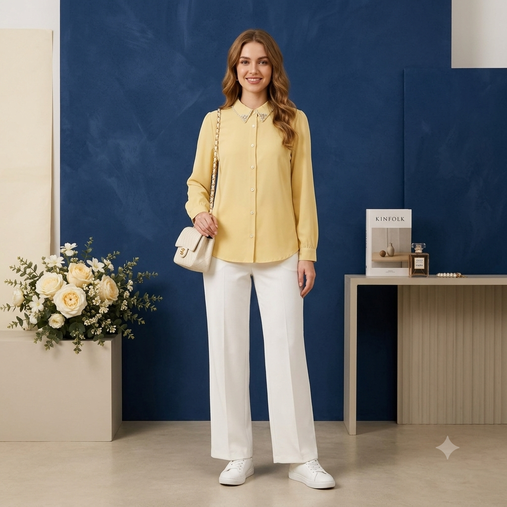 The Aura Pearl & Stone Duet Shirt