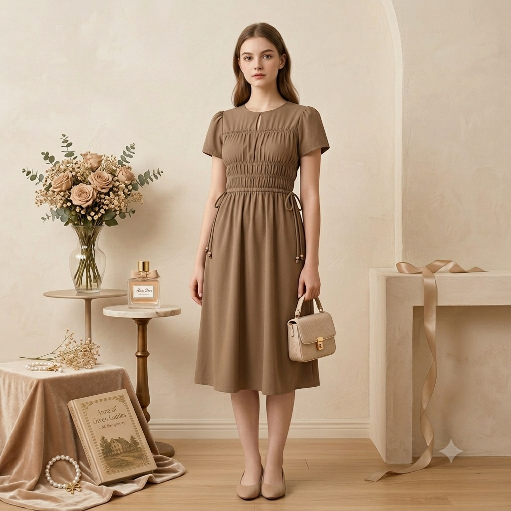 Grace Smocked Midi Gown