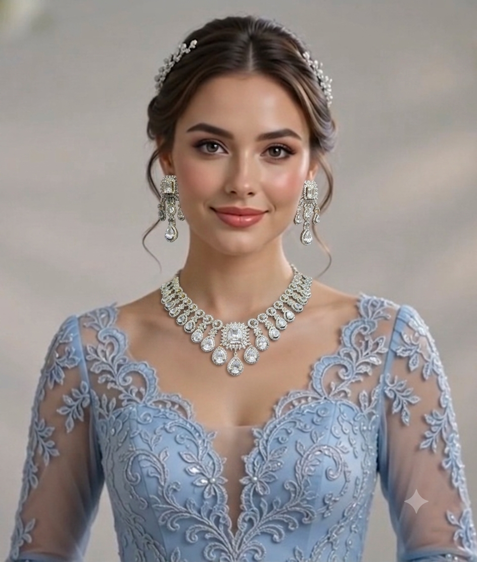MIGZORn Crystal Royale Teardrop Necklace