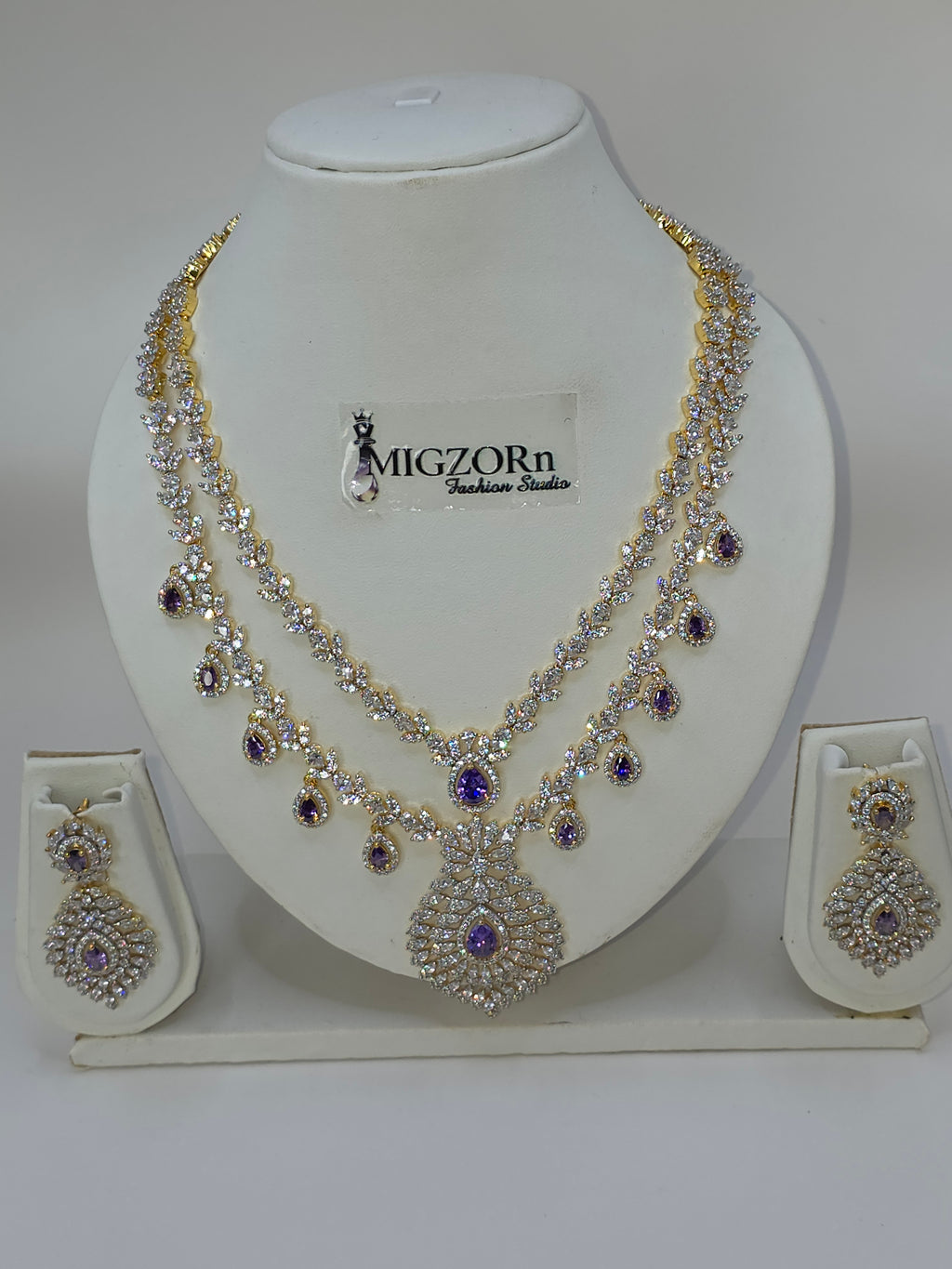 Royal Lavender Tear Drop Set