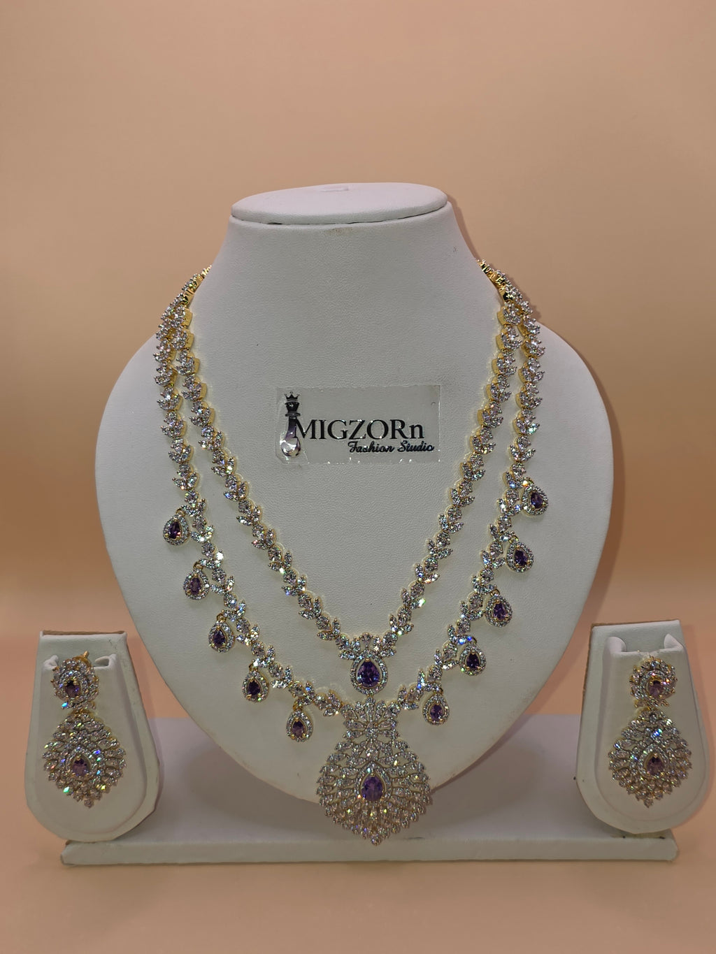 Royal Lavender Tear Drop Set