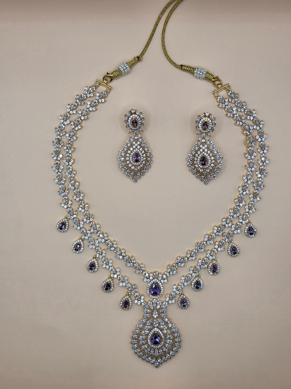 Royal Lavender Tear Drop Set
