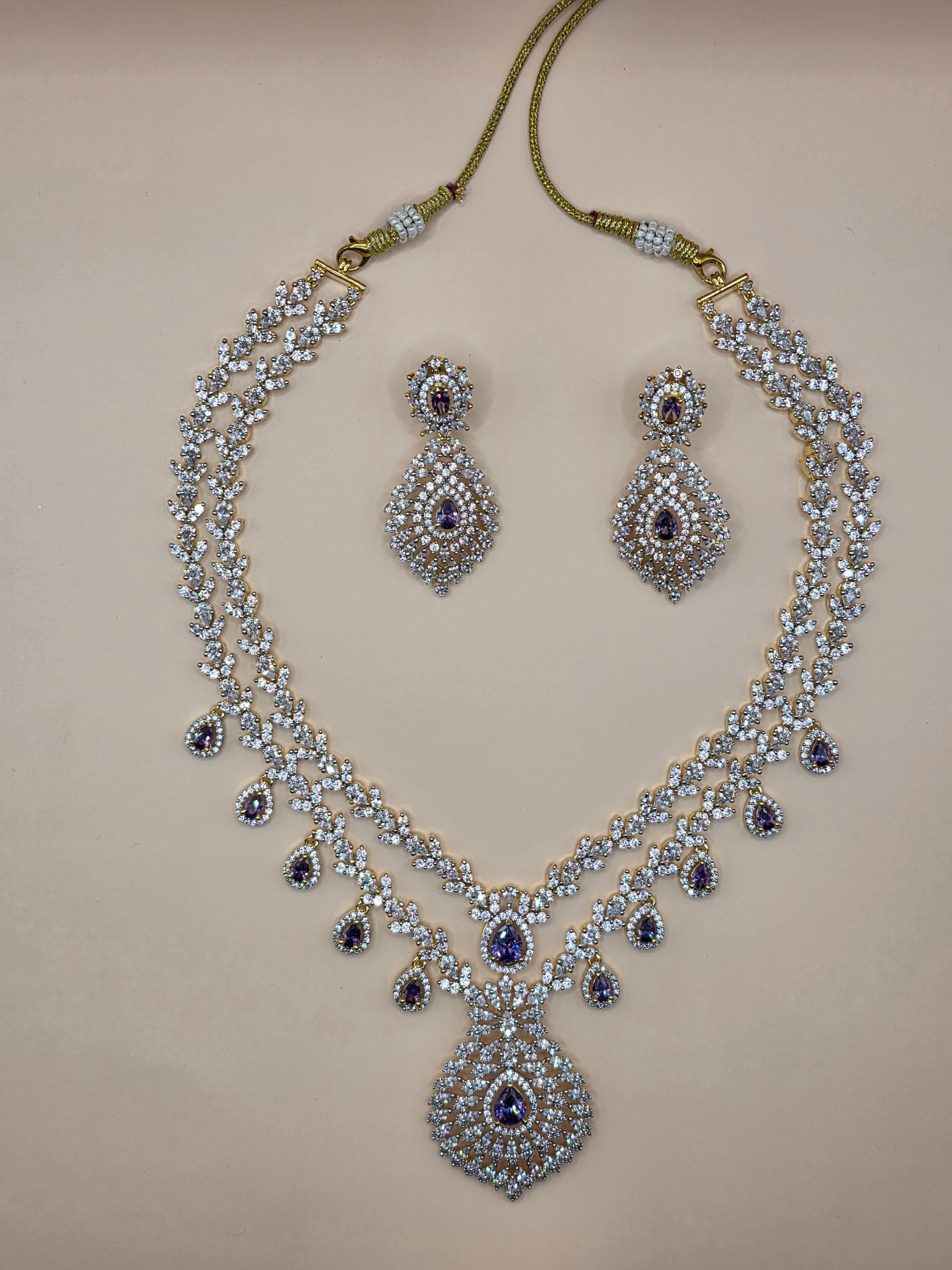 Royal Lavender Tear Drop Set
