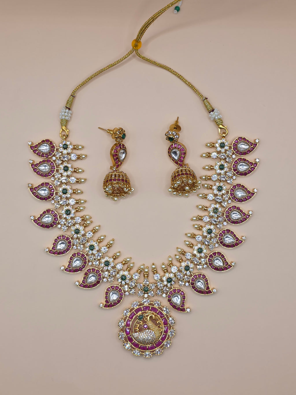 Mayura Imperial Royale Ruby Jharokha Set