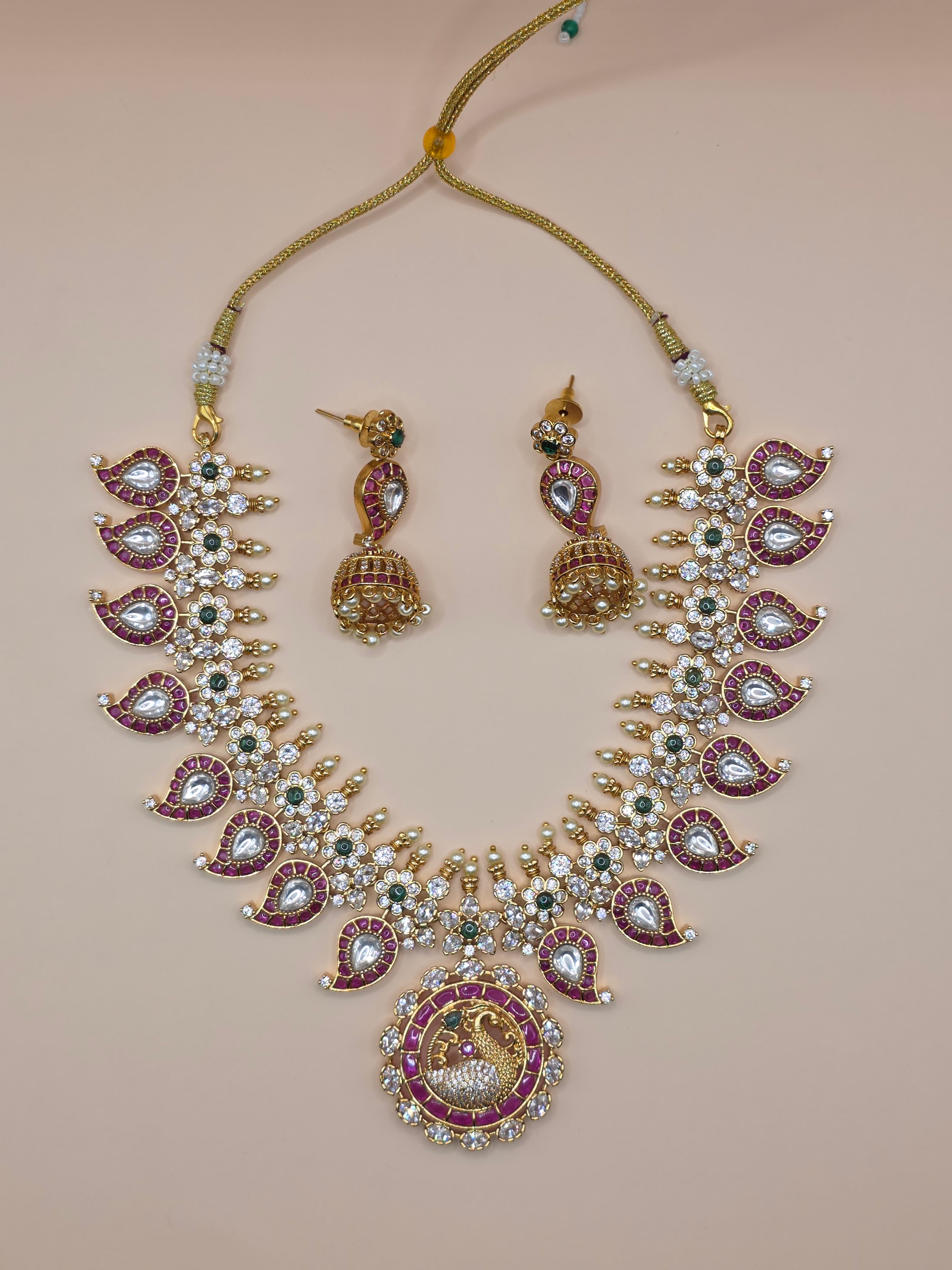 Mayura Imperial Royale Ruby Jharokha Set