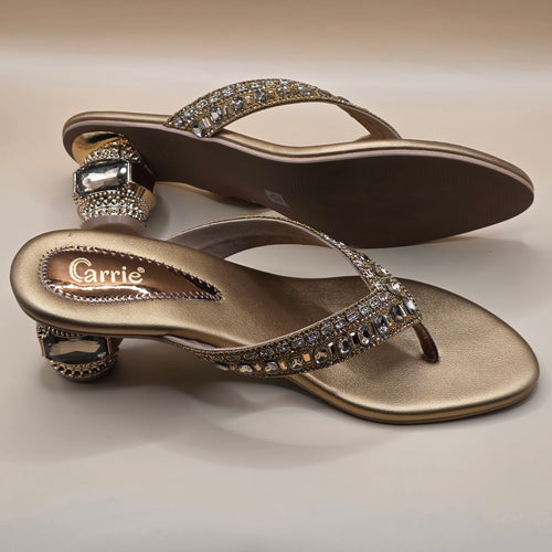 Aurelia Jewel Heels-Gold
