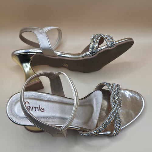 Aura Sandals Gold & Black