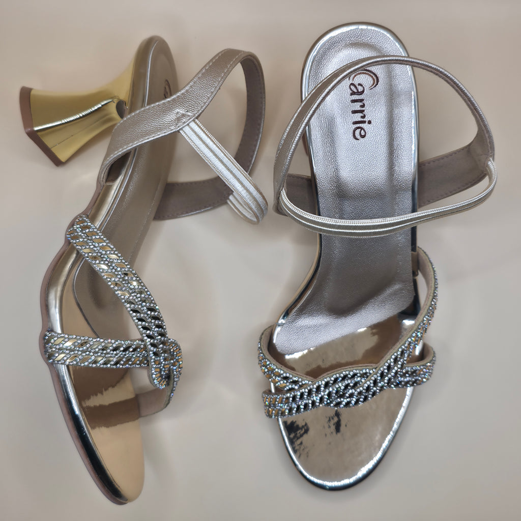 Aura Sandals Gold & Black