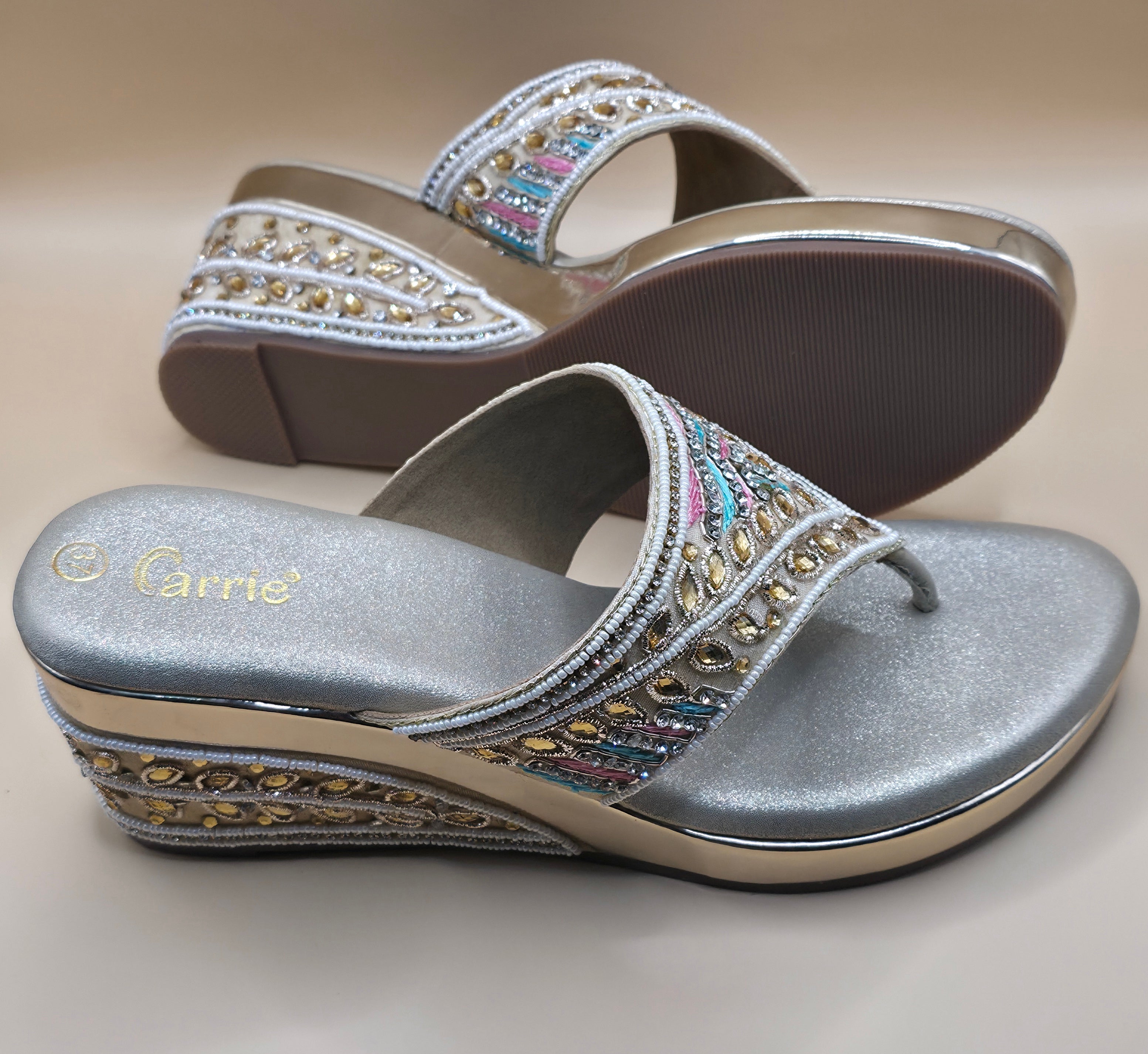Heritage Glow Wedge Sandals
