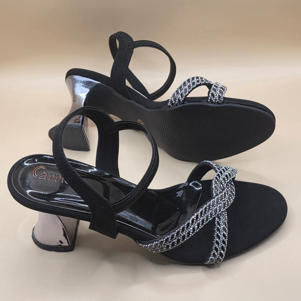 Aura Sandals Gold & Black