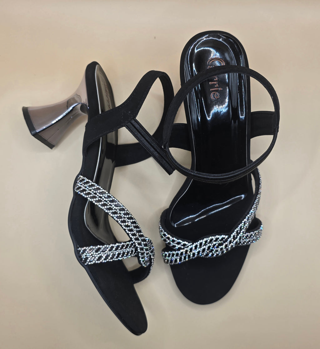 Aura Sandals Gold & Black