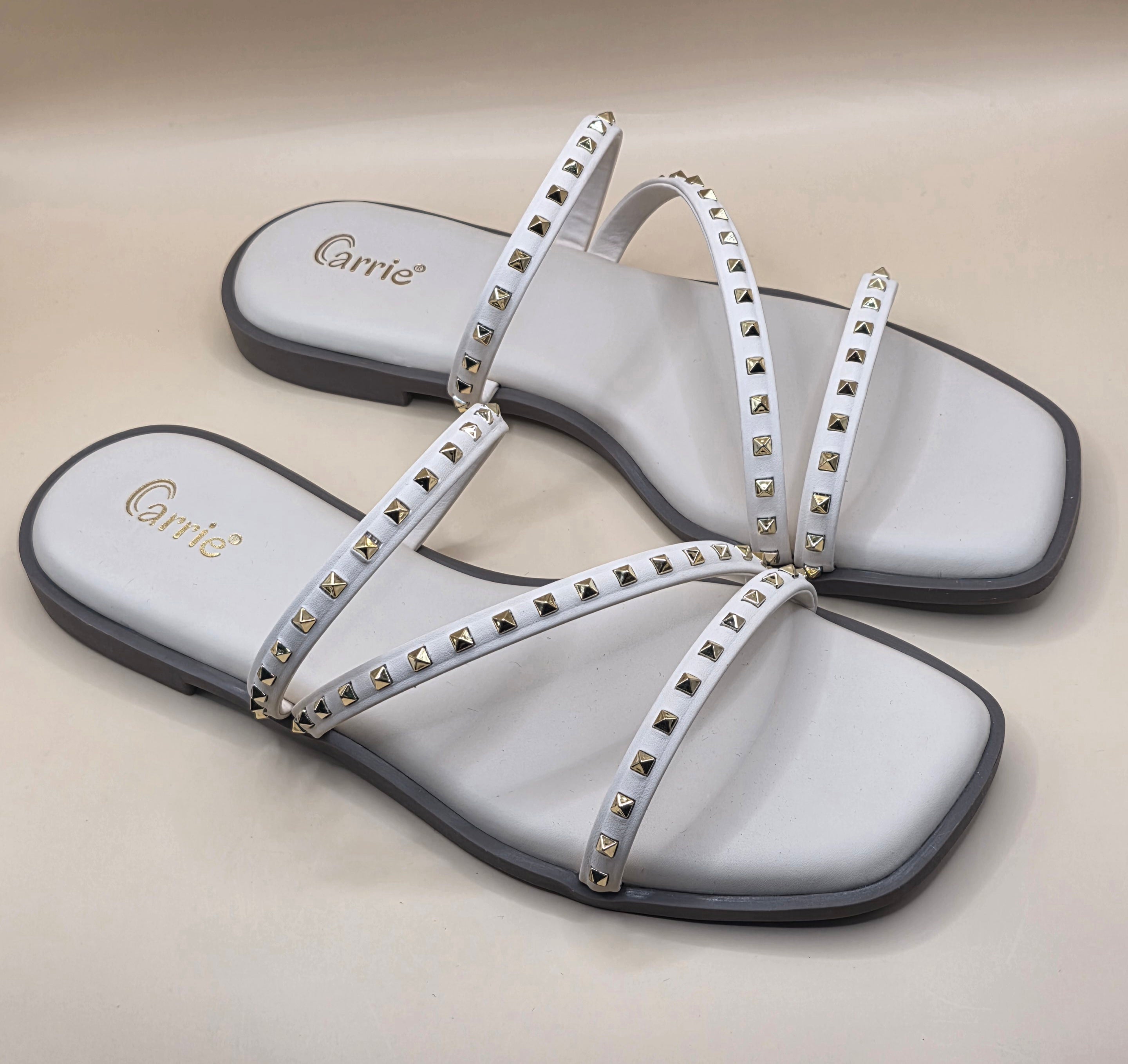 Luxe Studded Cross Flats