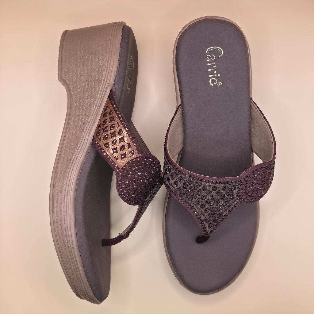 Rustic Glow Comfort Wedges