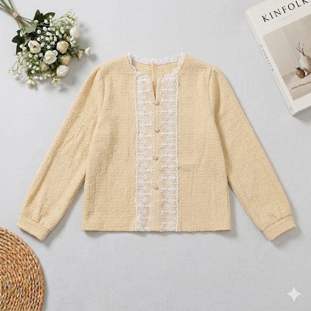 Ethnic Lace Charm Tops