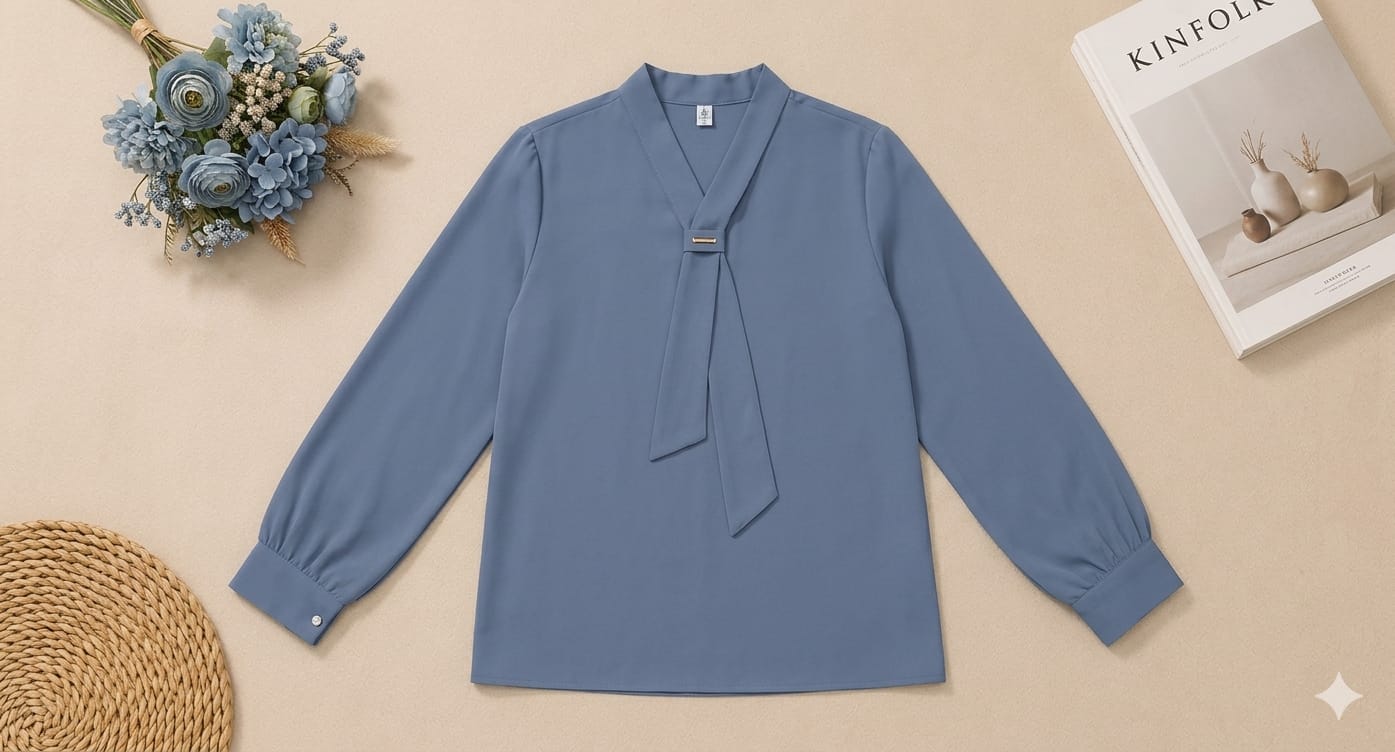 Elegant Neck-Tie Formal Top
