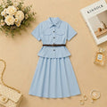 Premium Imported skirt-top(Top + Skirt + Belt)