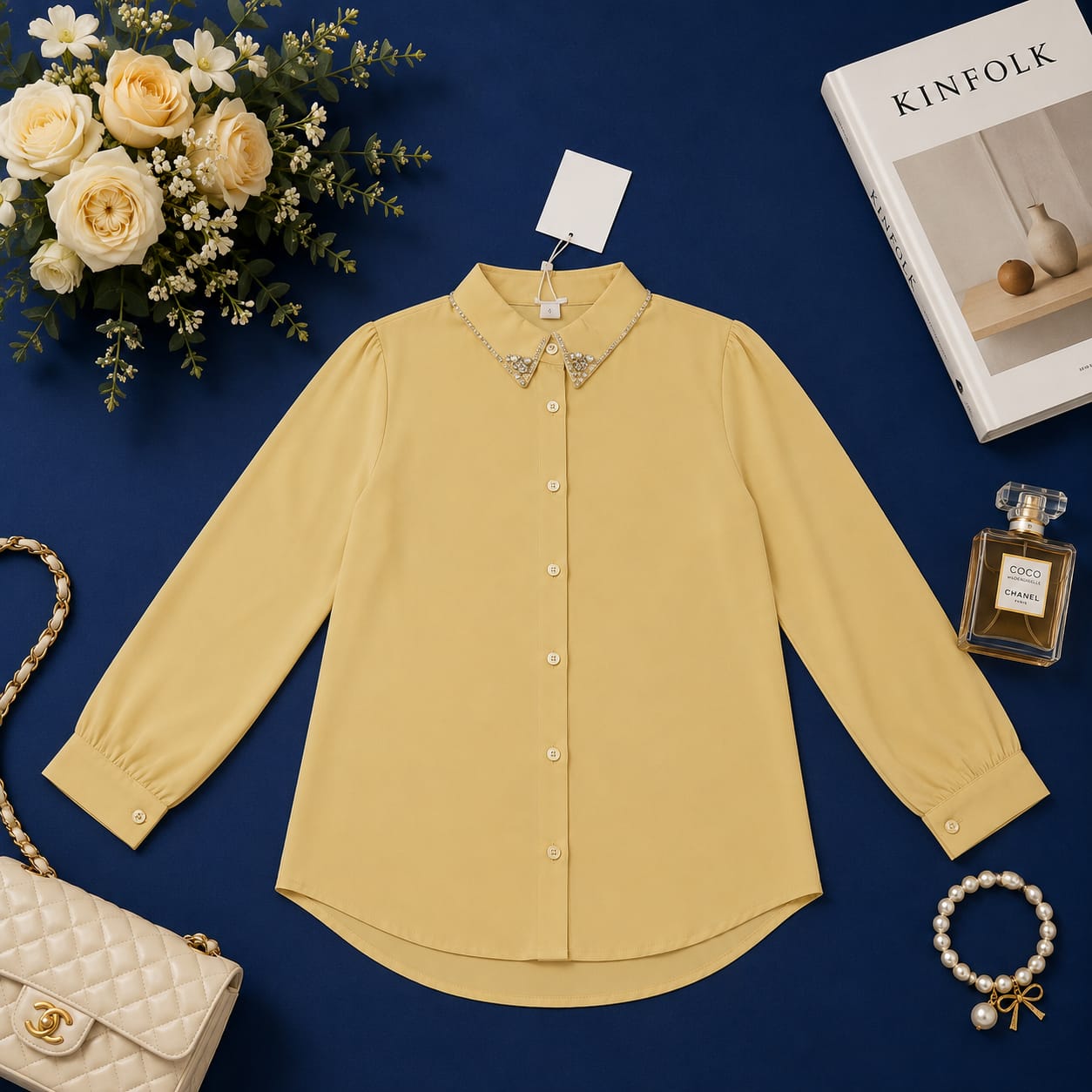 The Aura Pearl & Stone Duet Shirt