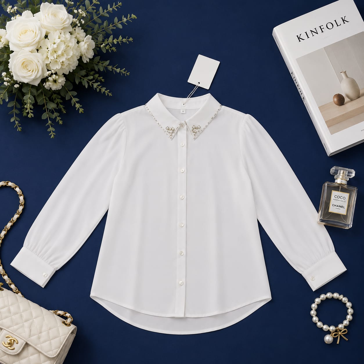The Aura Pearl & Stone Duet Shirt