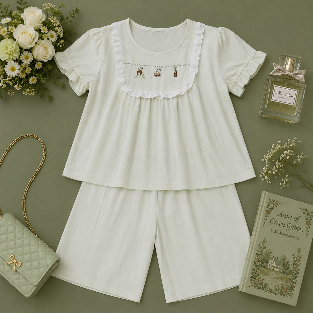 Dreamy Cotton Night Suit Set (Top & Shorts)
