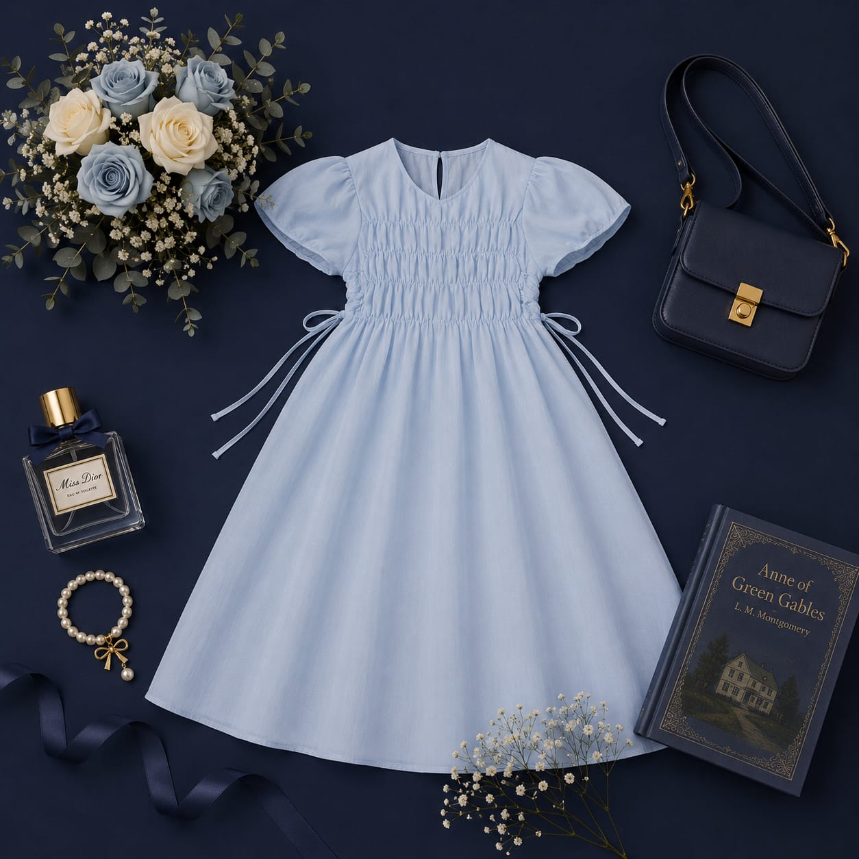Grace Smocked Midi Gown