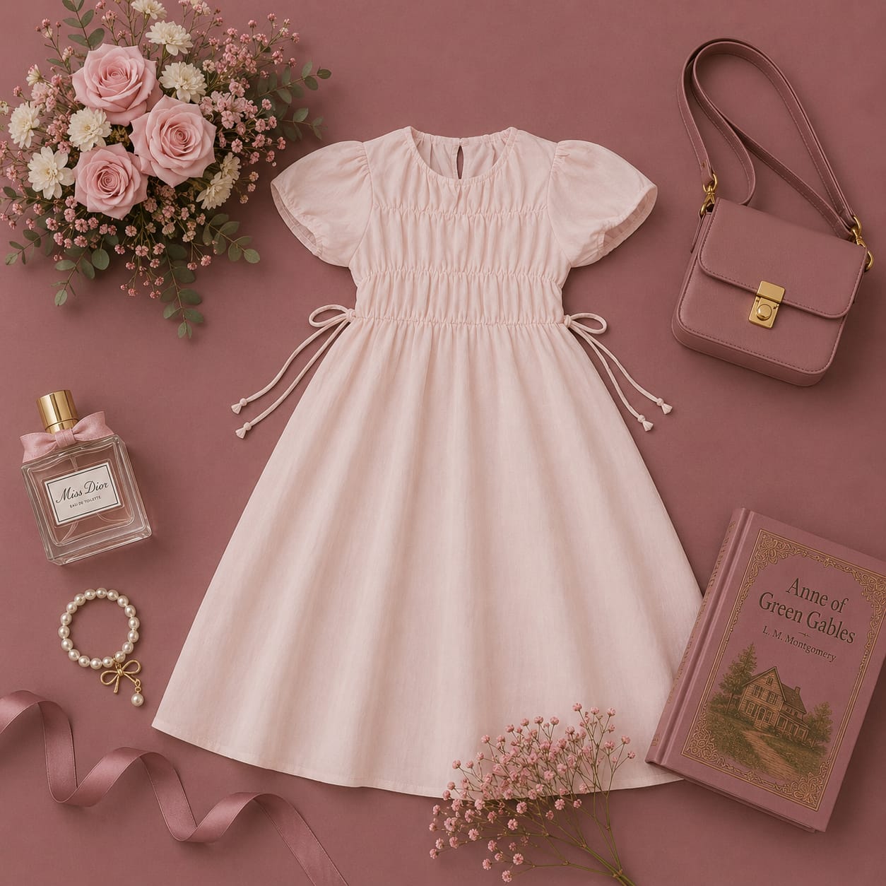 Grace Smocked Midi Gown