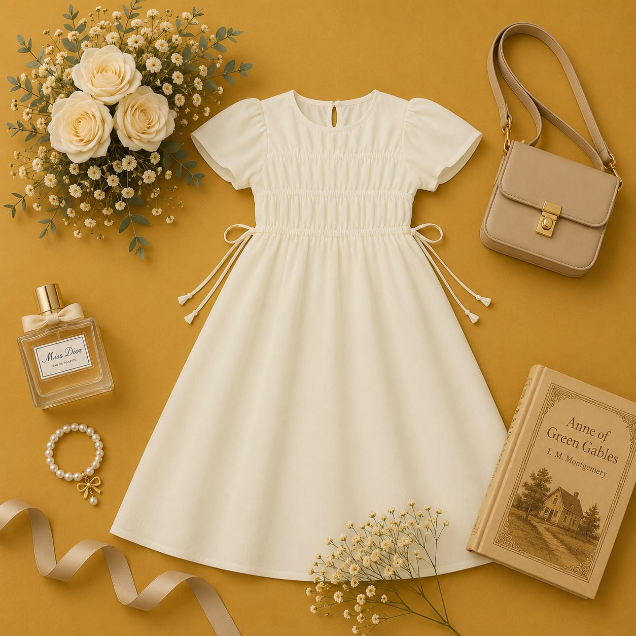 Grace Smocked Midi Gown