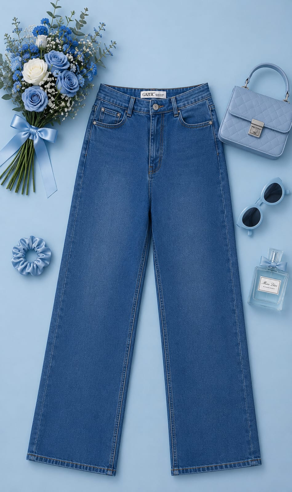 MIGZORn Blue Breeze Wide-Leg Denim