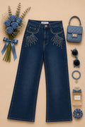 MIGZORn Pearl Radiant Flare Jeans