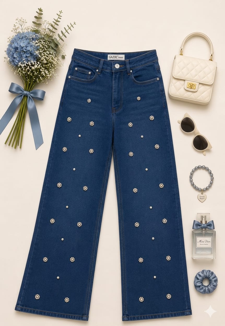 MIGZORn Pearl Muse Wide-Leg Denim