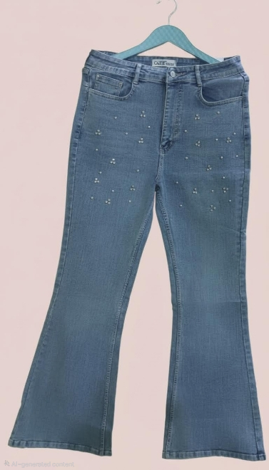 MIGZORn Crystal Bloom Wide-Leg Denim