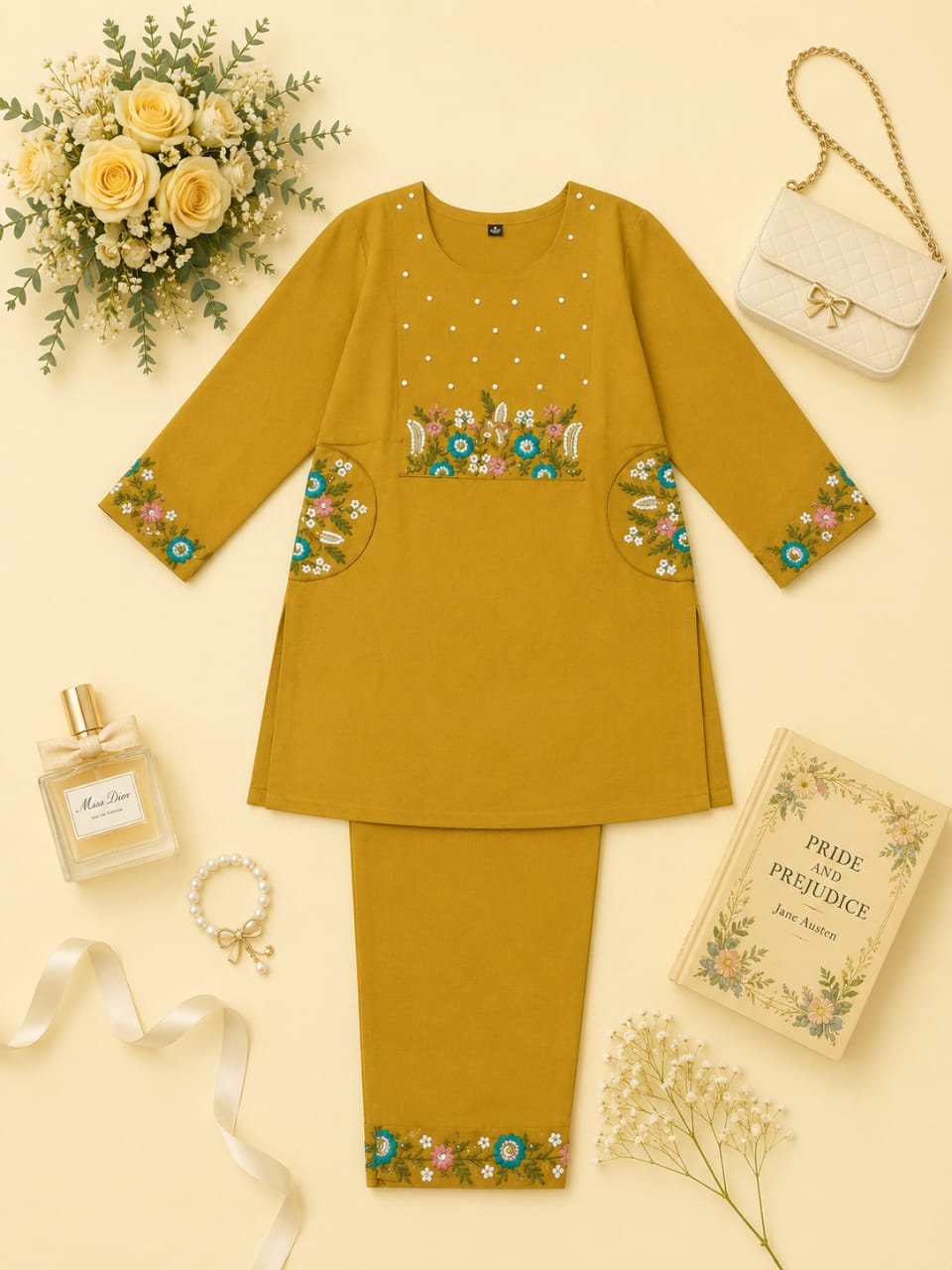 MIGZORn Saffron Bloom Coord Set 2pc set