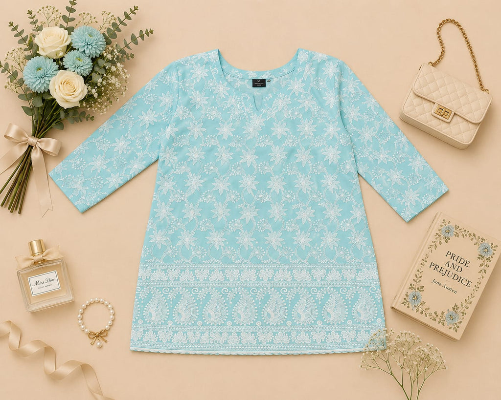 MIGZORn Charm Embroidered short Kurti's