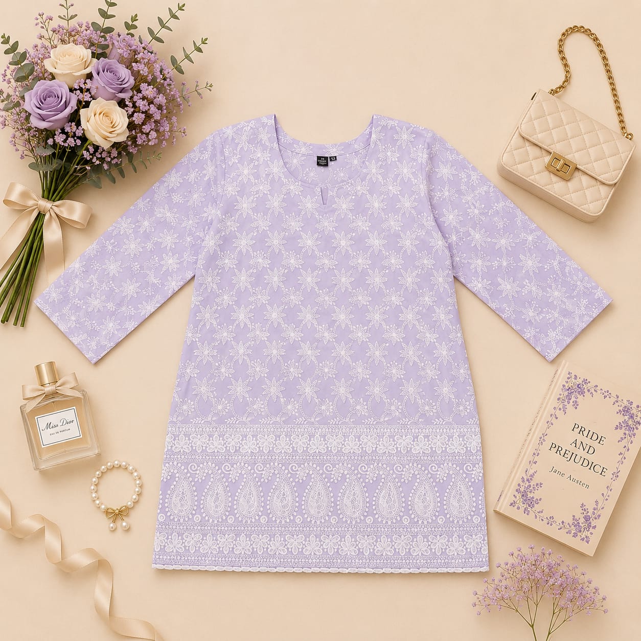 MIGZORn Charm Embroidered short Kurti's
