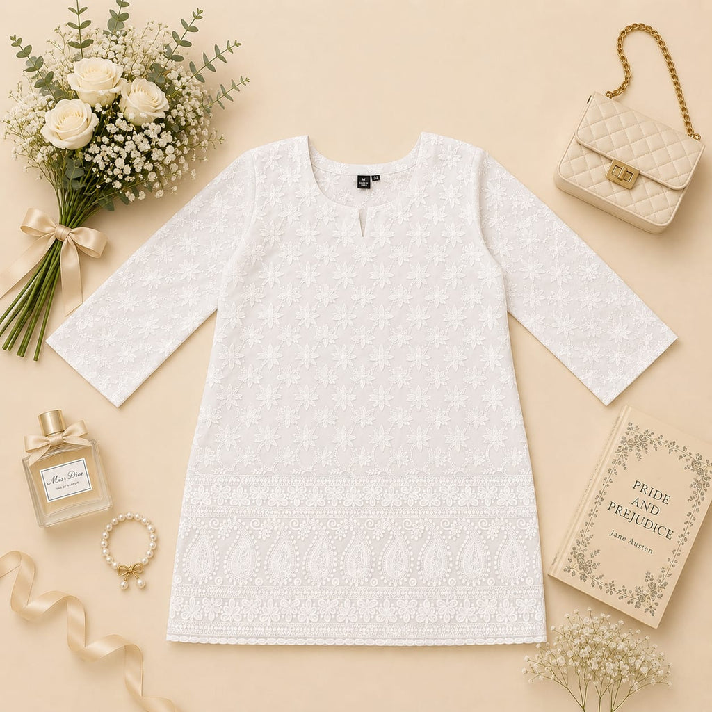MIGZORn Charm Embroidered short Kurti's
