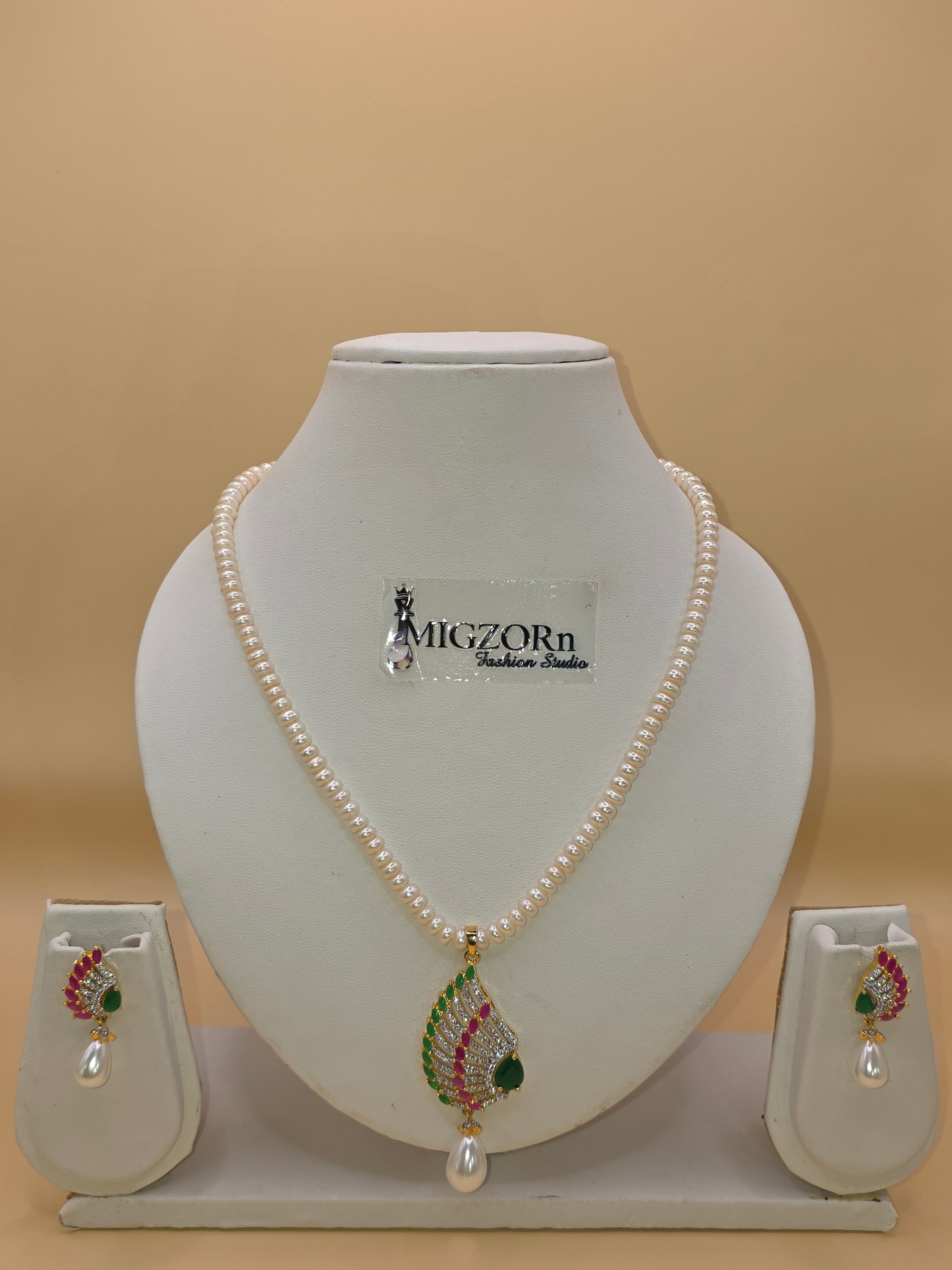MIGZORn Royal Peacock Pearl Set