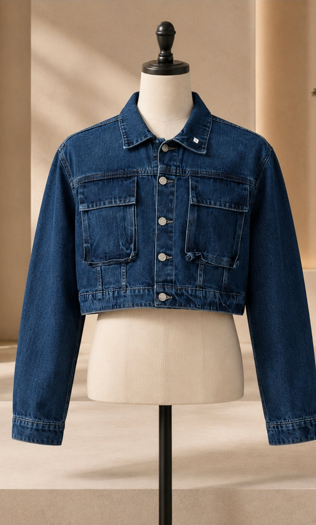 MIGZORn Urban Edge Cropped Denim Jacket