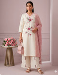 Blush Blossom Khadi Cotton Coord set