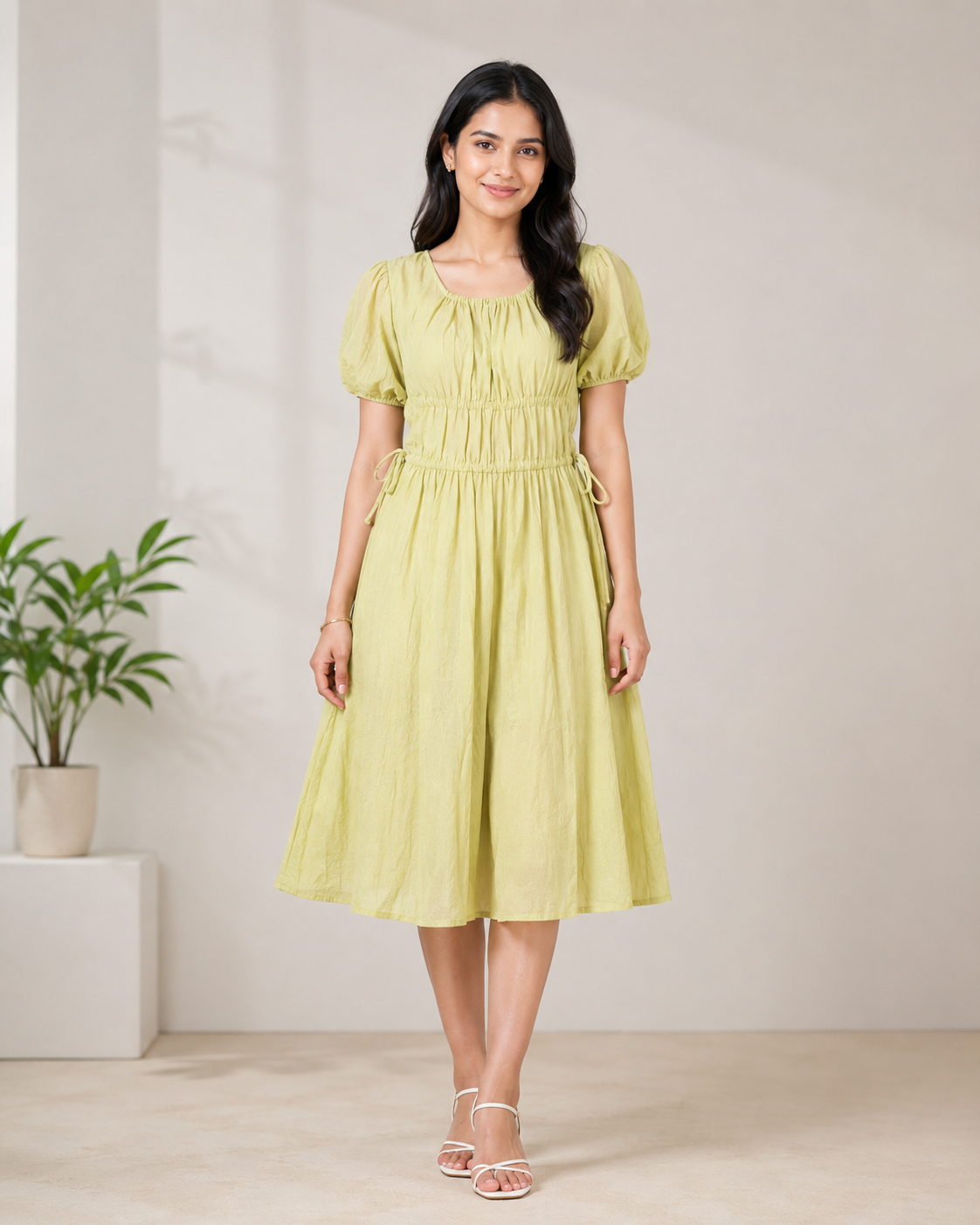 Grace Smocked Midi Gown