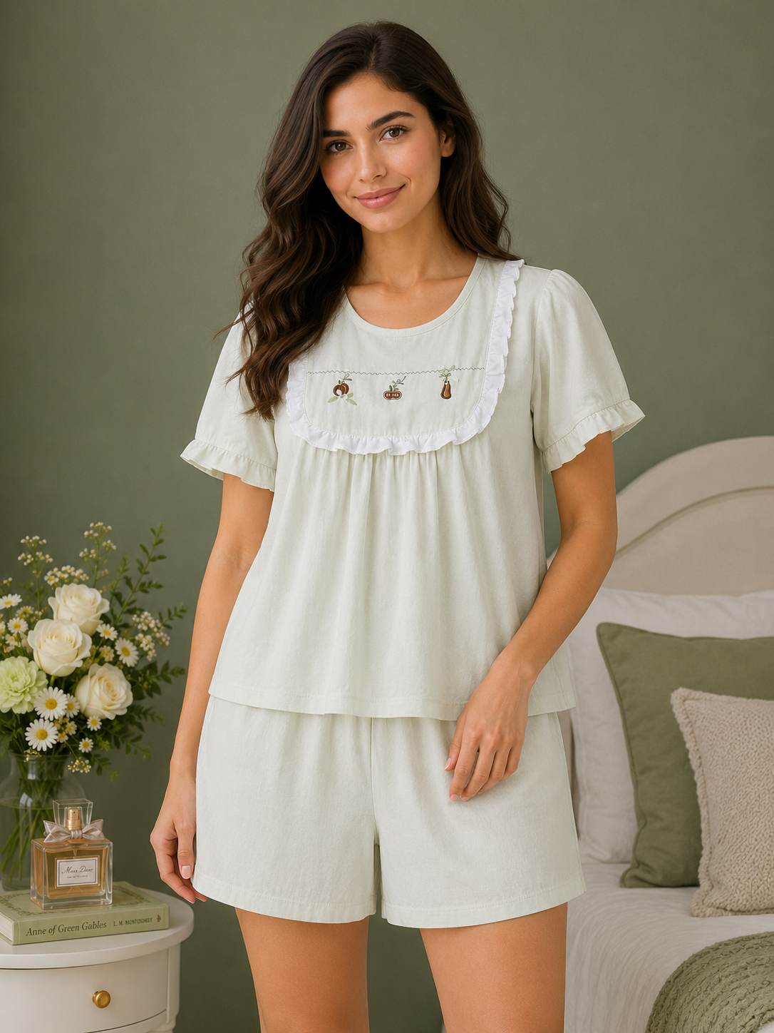 Dreamy Cotton Night Suit Set (Top & Shorts)