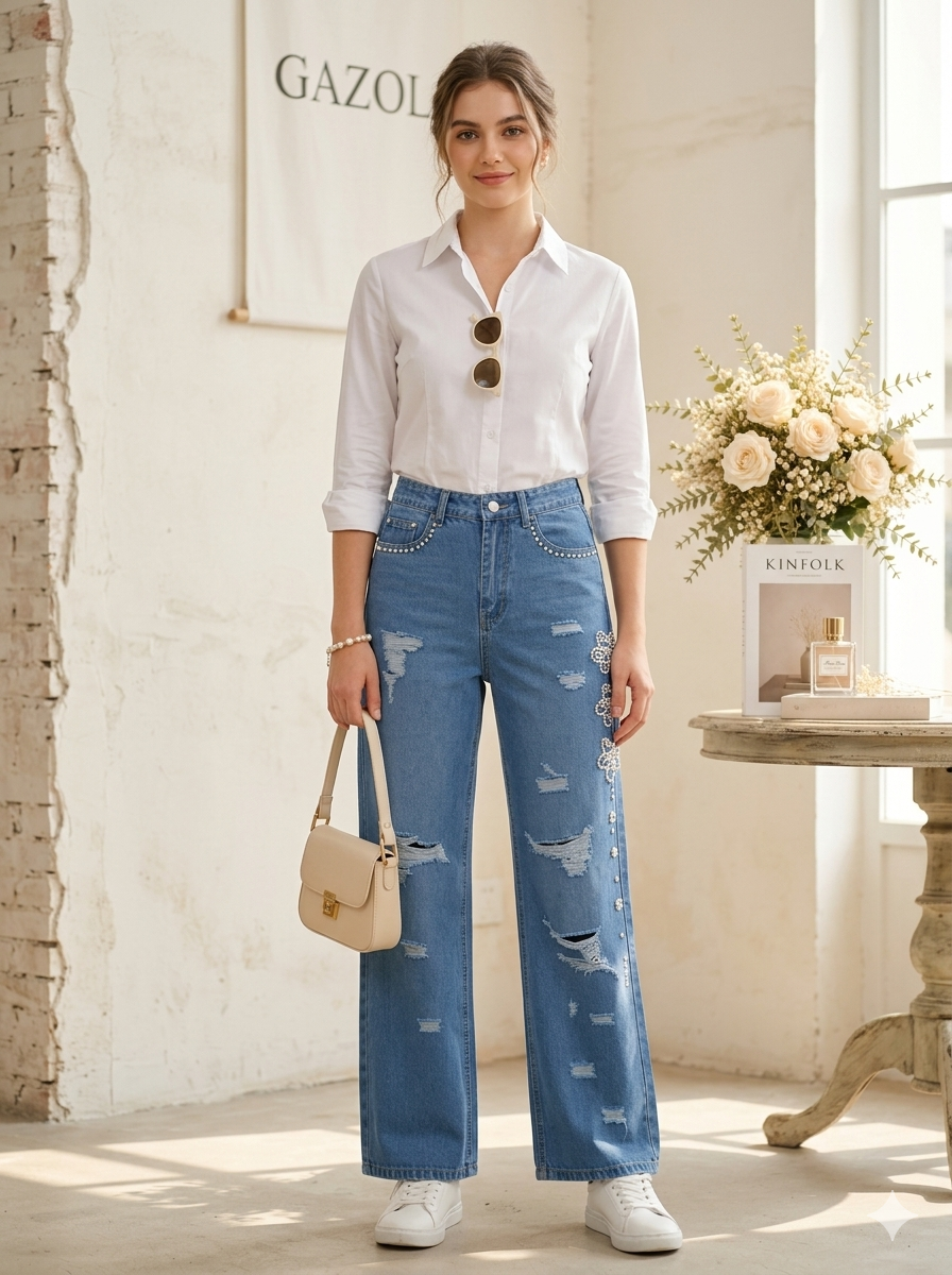 MIGZORn Pearl Rebel Wide-Leg Jeans