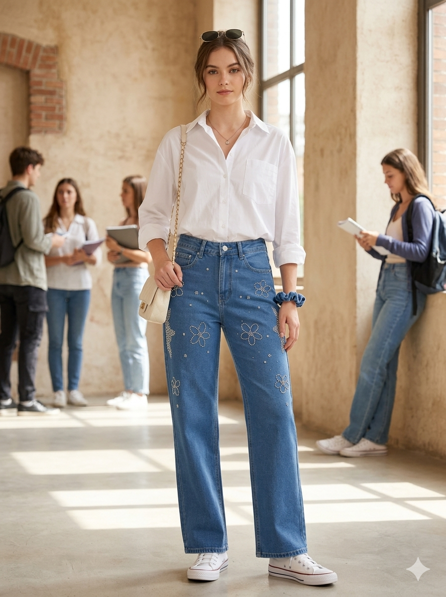 MIGZORn Pearl Glam Flare Jeans