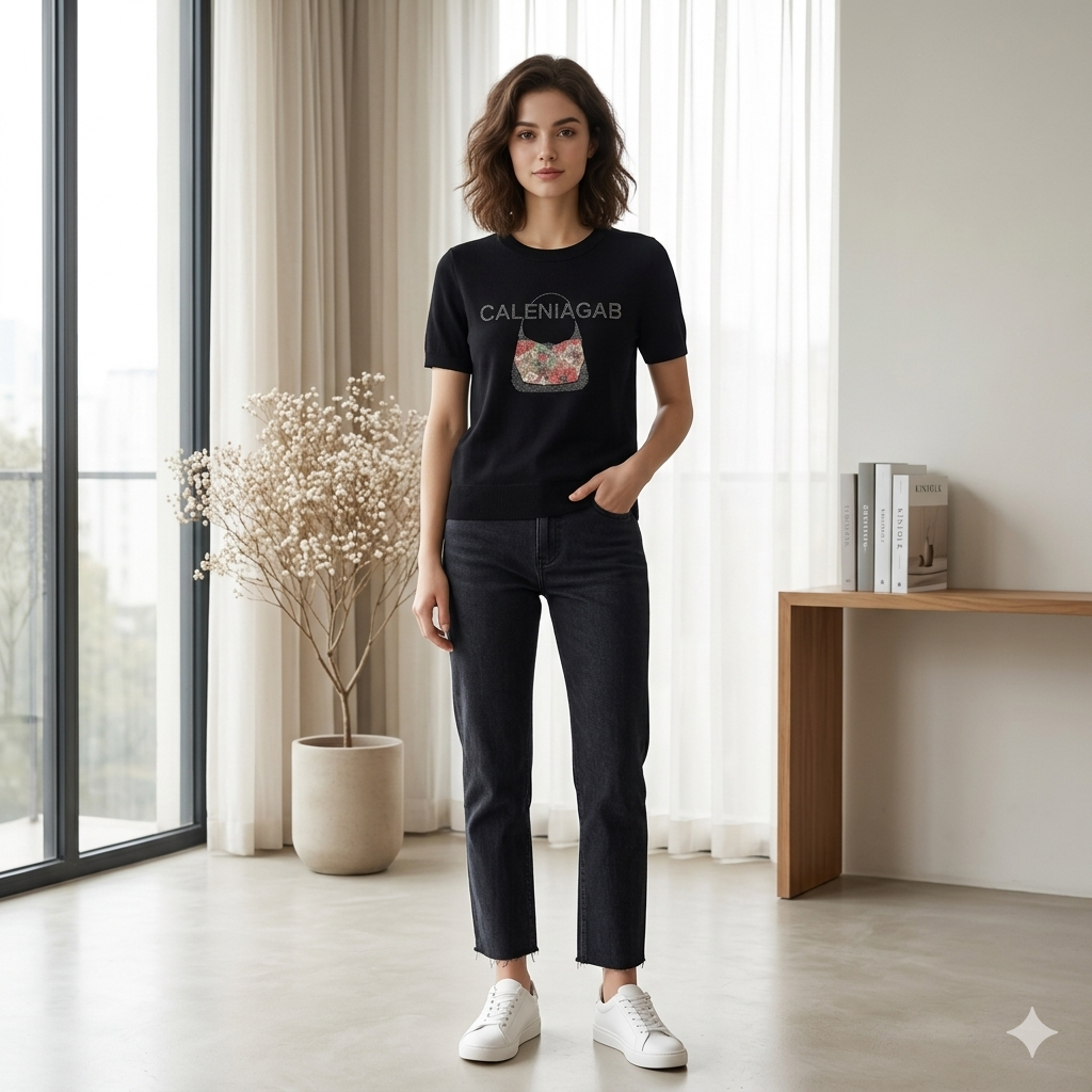 Caleniagab Knit T-Shirt